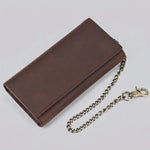 EKON Chain Leather Motorcycle Wallet