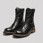 EKON Roadborn Leather Lace-Up Boots