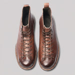 EKON Roadsmith Leather Lace-Up Boots