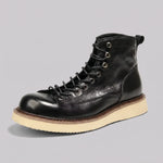EKON Burnished Road Leather Moto Boots