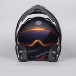 EKON Carbon-Style Modular Motorcycle Helmet