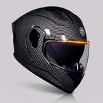EKON Carbon-Style Modular Motorcycle Helmet