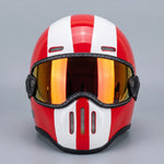 EKON RetroStripe Full-Face Riding Helmet