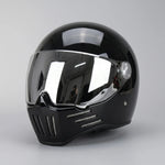 EKON MirrorVisor Retro Full-Face Helmet