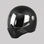 EKON MirrorVisor Retro Full-Face Helmet