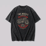 EKON SoulRide Washed Moto Graphic Tee