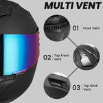 EKON Multi-Vent Mirror Helmet