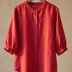 Giulia Cotton-Linen Blouse