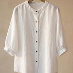 Giulia Cotton-Linen Blouse