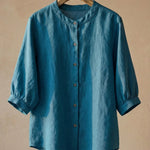 Giulia Cotton-Linen Blouse