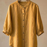 Giulia Cotton-Linen Blouse