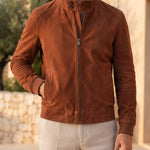 Carlo Suede Bomber Jacket