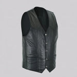 EKON Leather Motorcycle Vest
