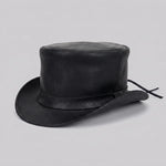 EKON Leather Steampunk Top Hat