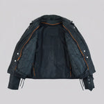 EKON Women’s Belted Leather Moto Jacket