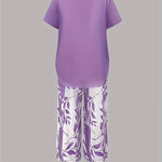 Rosalind | Leaf Print Two-Piece Set