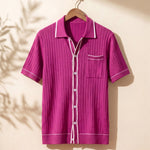 Isidoro Ribbed-Knit Polo Shirt