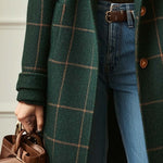 Elena – Classic Checked Coat