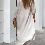 Fashionable Solid Color Two-piece Set