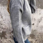 SARIA™ - Zip-Up Knit Cardigan