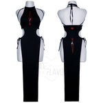 Slice Black Dress Anime Style