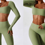 Athletic Elegance - Seamless Yoga & Workout Performance Set