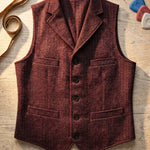 Lucio Herringbone Vest