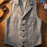 Lucio Herringbone Vest