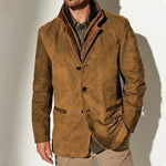 Arthur™ | Vintage Suede-Look Layered Blazer Jacket