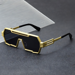 Steampunk Metal Square Sunglasses