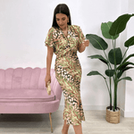 GraceFlow Wrap Dress
