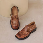 GraceStep Leather Mary Janes