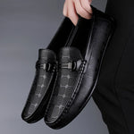 Ethan Brown | Patterned Slip-On Loafers For Men