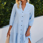 Clara | Classic Gingham Midi Dress