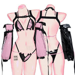 DANGER Cyber Cat Bikini with Sleeves Set