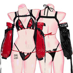 DANGER Cyber Cat Bikini with Sleeves Set