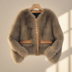 Beatrice Cropped Plush Jacket