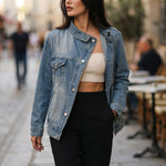 Chiara Asymmetrical Denim Jacket