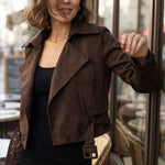 Elena Cropped Belted Jacket