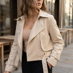 Elena Cropped Belted Jacket