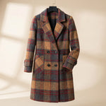 Valentina Cashmere Check Coat