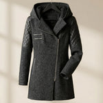 Valeria Asymmetric Hooded Coat
