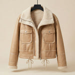 Antonella Lined Leather Jacket