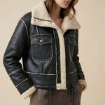 Antonella Lined Leather Jacket