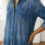 Diana | Denim jumpsuit with buttons
