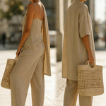 Cecily | Linen-Cotton Three-Piece Set