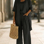 Cecily | Linen-Cotton Three-Piece Set