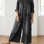 Diana | Denim jumpsuit with buttons