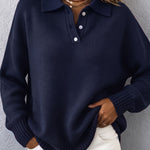 Marvelle | Chic Polo Knit Sweater
