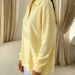 Idalia™ | Chic Soft Waffle-Knit Polo Top